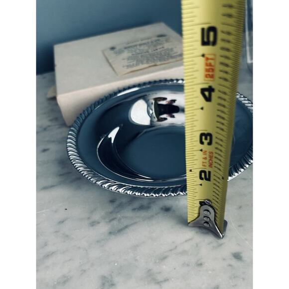 New Doehler Jarvis Utility Bowl Division National Lead Co Silver Chrome In Box - Picture 6 of 11